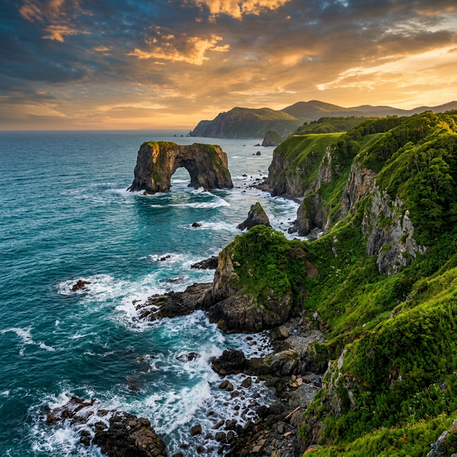 Сахалин — скалы и океан
